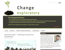Tablet Screenshot of changeexploratory.com